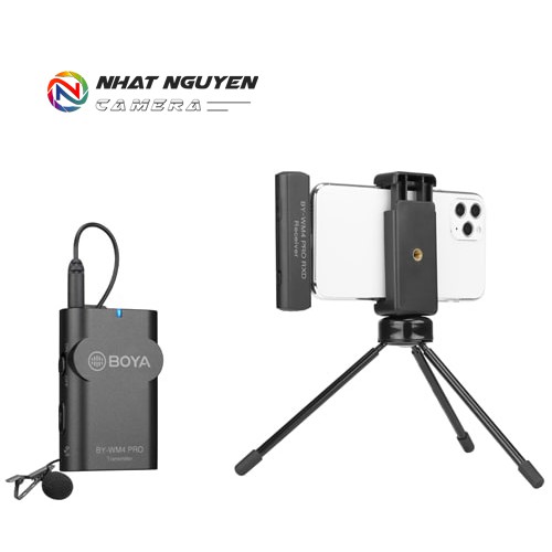 Micro không dây Boya WM4 PRO K3 cổng Lightning / Mic BY WM4 PRO K3 - Bảo hành 12 tháng