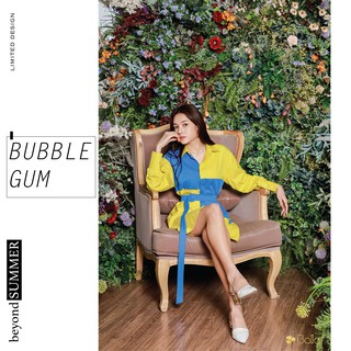 BUBBLE GUM- VÁY SƠ MI VÀNG XANH (BALA DESIGN)