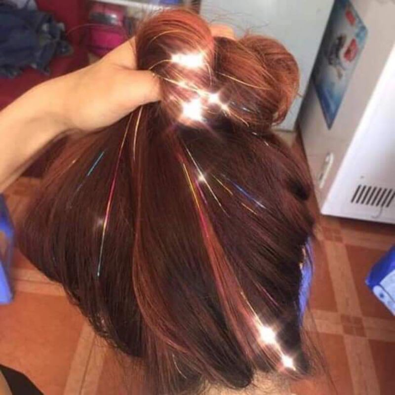 Light tóc kim tuyến lấp lánh nguyên bịch