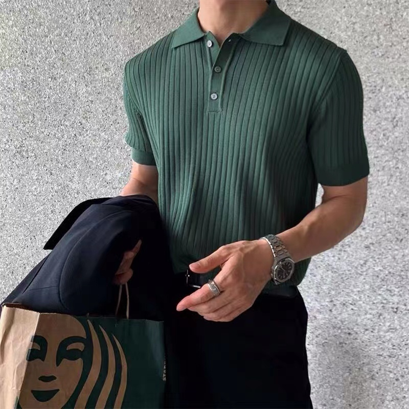 Áo Thun polo Tay Ngắn Thoải Mái Thời Trang Hè Phong Cách Hàn Quốc Cho Nam Size M-4xl
