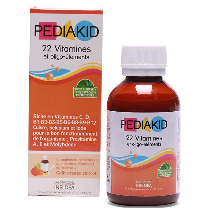 Vitamin PediaKid Bổ Sung 22 Vitamin và Khoáng Chất (Chai 125ml)