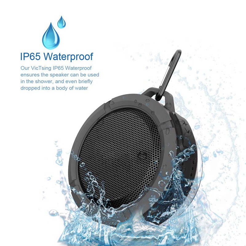 Hands-Free Shower Bluetooth Waterproof Speaker, Wireless Speaker With 5W Driver 