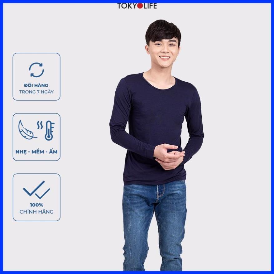 Áo giữ nhiệt WM Air Nam cổ tròn siêu co giãn, siêu ấm TOKYOLIFE G7SMT028H