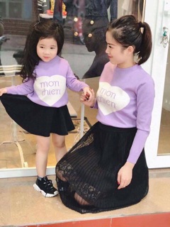 Sét áo len cho mẹ và bé