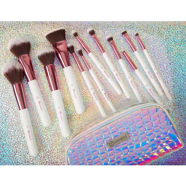 bộ cọ bh cosmetics crystal quartz 12 price brush set (đầy đủ hộp tem - không so sánh với loại không hộp trên thị trường)