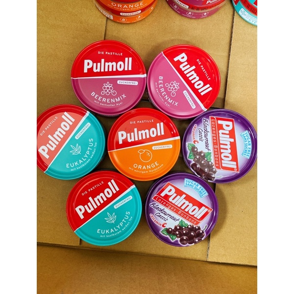 Kẹo PULMOLL - Kẹo Ngậm Giảm Ho Không Đường - Hộp 50g