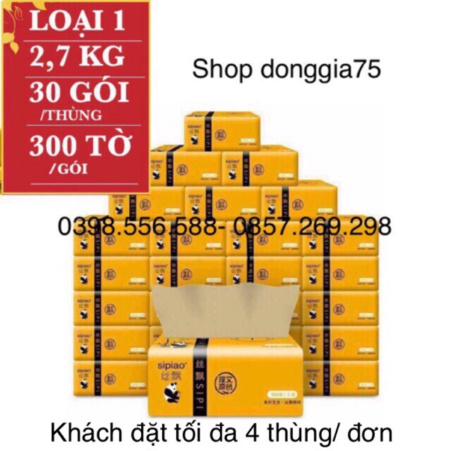 Thùng 30 gói giấy ăn SIPIAO (shop donggia75)