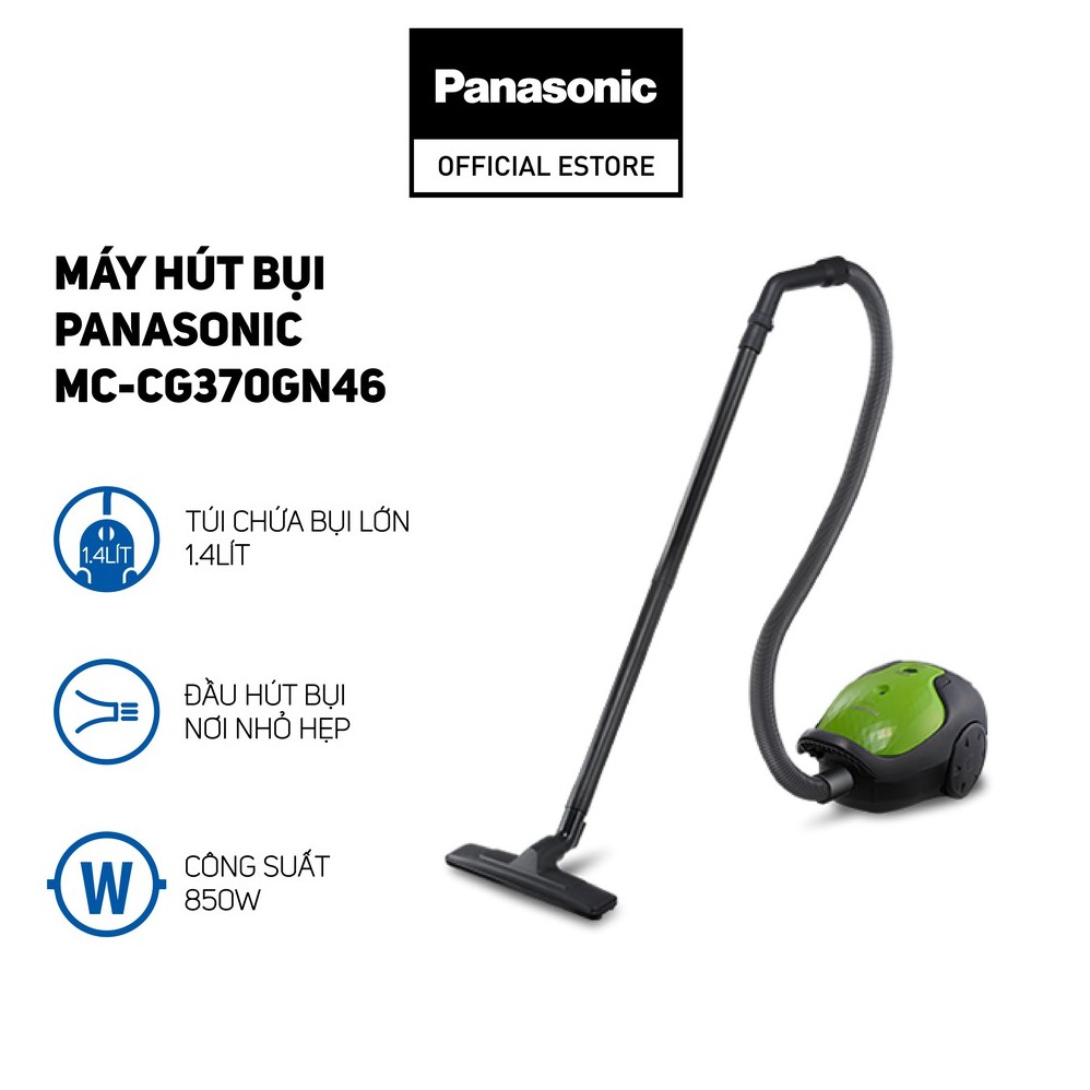Máy Hút Bụi Panasonic MC-CG370GN46 (850W) - Bảo Hành 12 Tháng - Hàng Chính Hãng