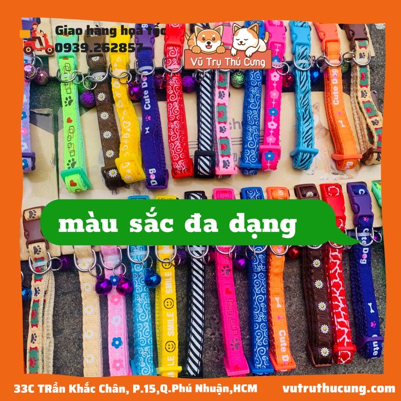 Vòng cổ cho thú cưng chó mèo giá rẻ