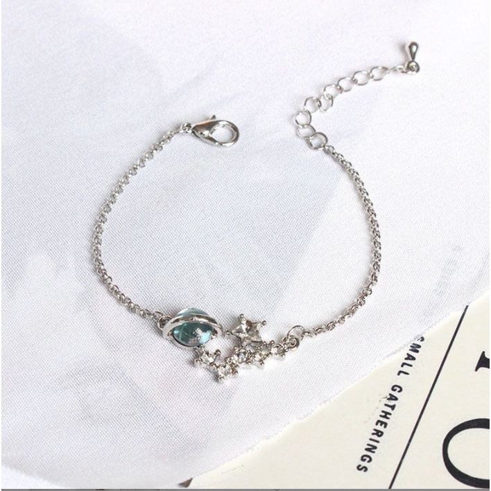 Vòng tay Lắc tay nữ đính đá chủ đề ngân hà siêu sang BAG U LTNA12