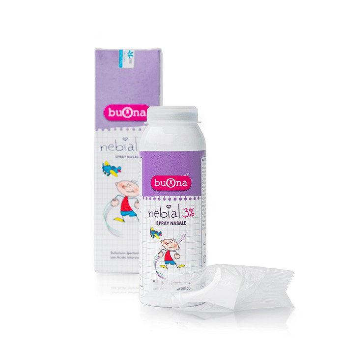 Bình xịt mũi cho bé Nebial 3% Nasal Spray Vệ sinh mũi cho bé Làm sạch mũi Nghẹt mũi Viêm mũi Viêm xoang