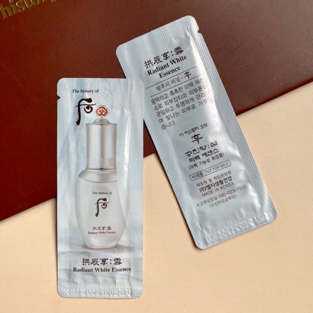 10 gói tinh chất dưỡng trắng giảm sạm nám Whoo Radiant Essence White