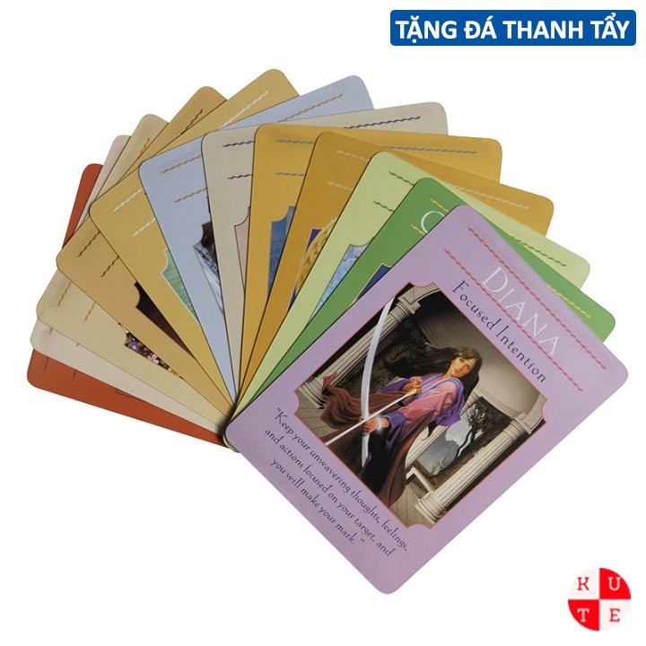 Bộ Bài Goddess Guidance Oracle 44 Lá Bài Tặng File Tiếng Anh VàĐá Thanh Tẩy C177