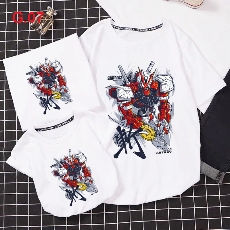 áo thun nam bé trai gumdam gunpla cotton mát mẻ dễ chịu
