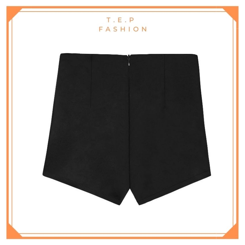Quần Short Lưng Cao Nữ Khóa Sau Chất Umi Hàn Ôm Eo Tôn Dáng Tep Fashion - QS002