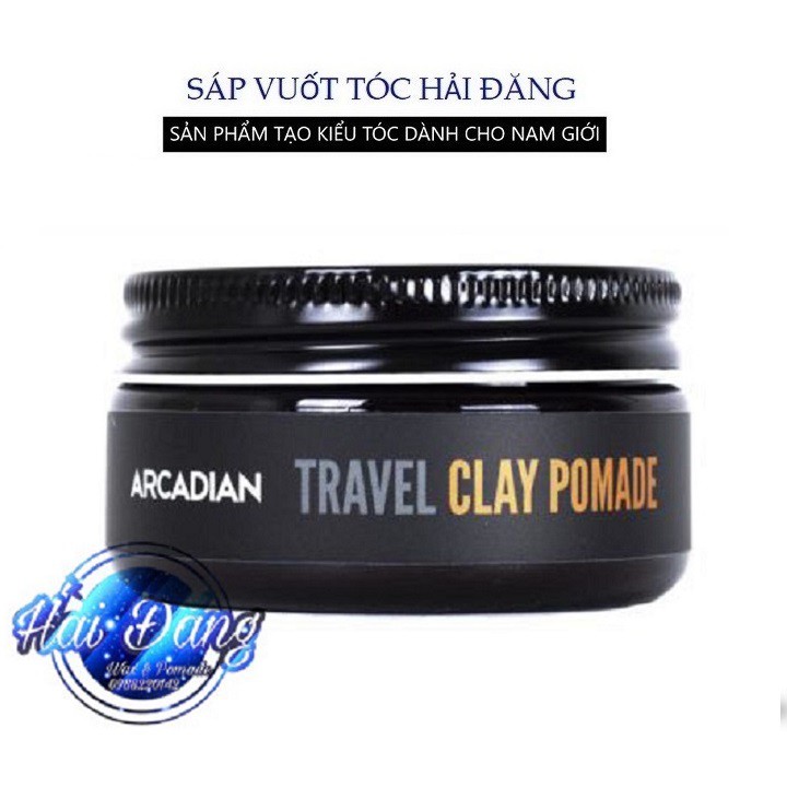 [CHÍNH HÃNG 100%] Sáp vuốt tóc Arcadian Clay Pomade Travel Size 56gr - Nhập Mỹ