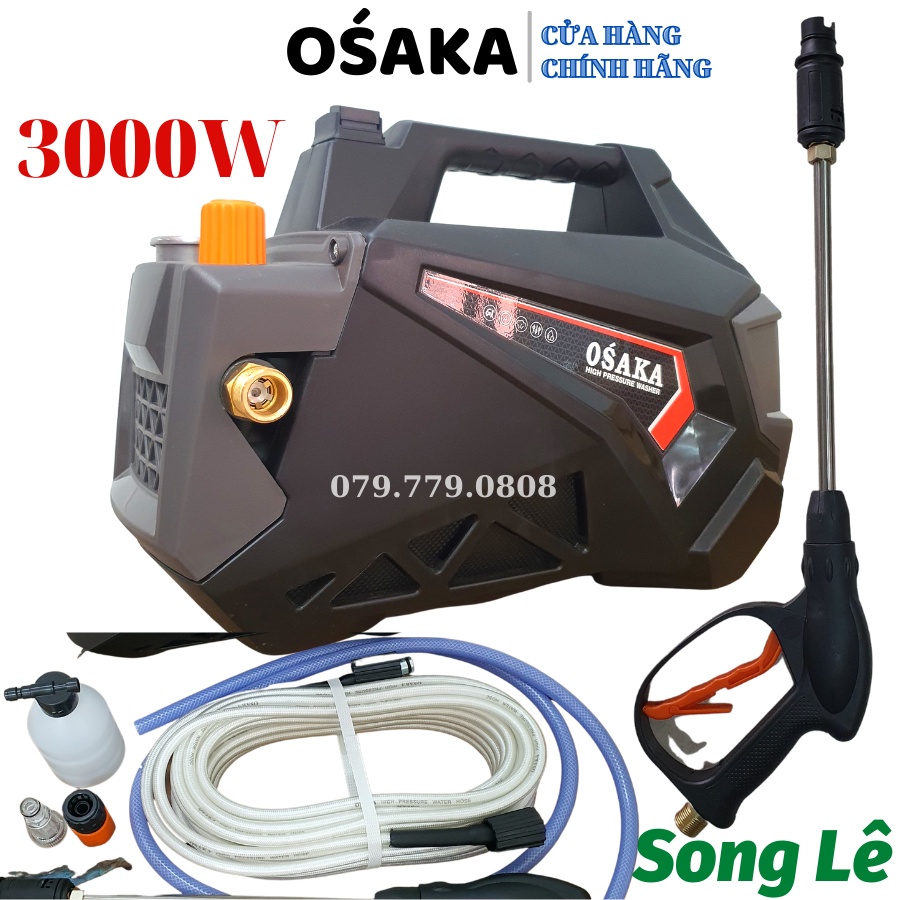 MÁY RỬA XE CAO ÁP OSAKA NHẬT BẢN R3 3000W - ĐỜI MỚI NHẤT 2022