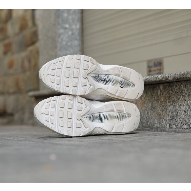 AIRMAX 95 TRIPLE WHITE 307960-108 SECONDHAND CHÍNH HÃNG 100%