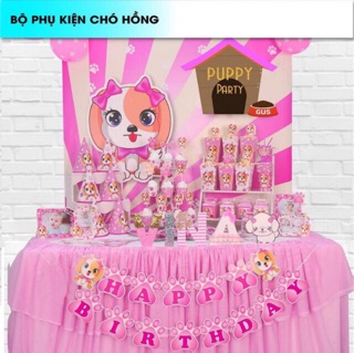 Set Bàn Tiệc Mega Chủ Đề Cún/ Heo