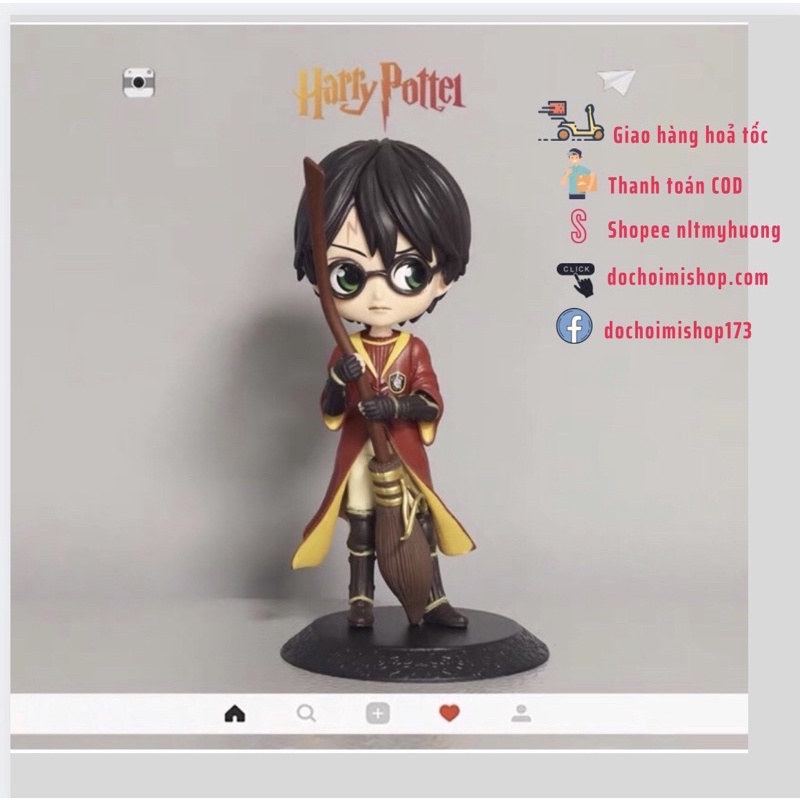 Mô Hình Q Posket Harry Potter 16cm mặc trang phục đấu