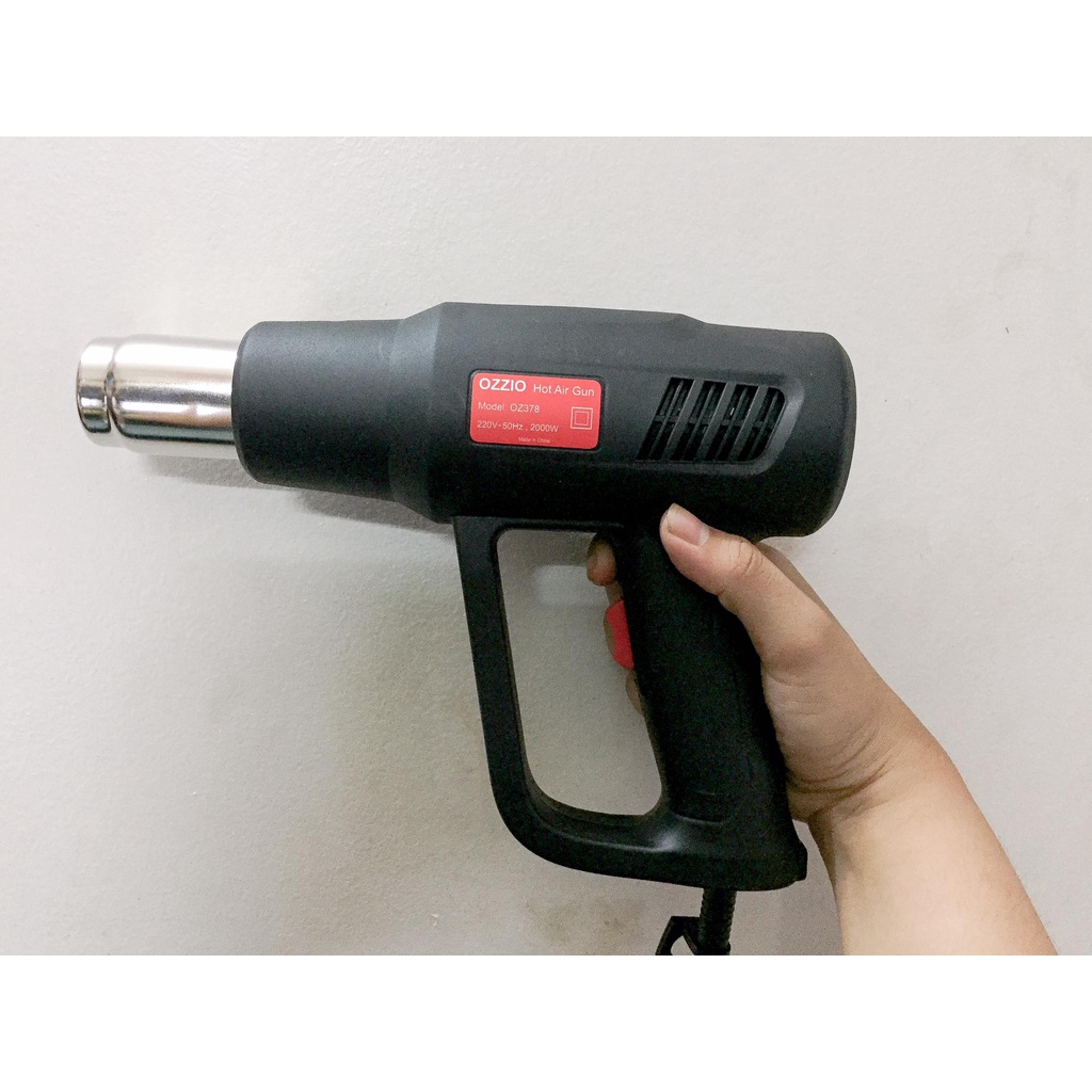 MÁY KHÒ OZZION 2000W- MÁY THỔI HƠI NÓNG CÔNG SUẤT LÊN ĐẾN 2000W- LÊN NHIỆT SIÊU NHANH