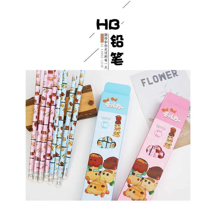 Gôm tẩy hình bút chì phong cách Nhật Bản