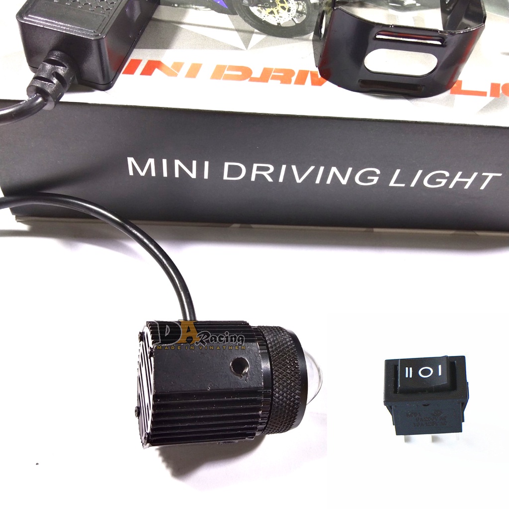 Đèn Trợ Sáng Mini Bi Cầu 2 Mầu Cos Vàng Pha Trắng
