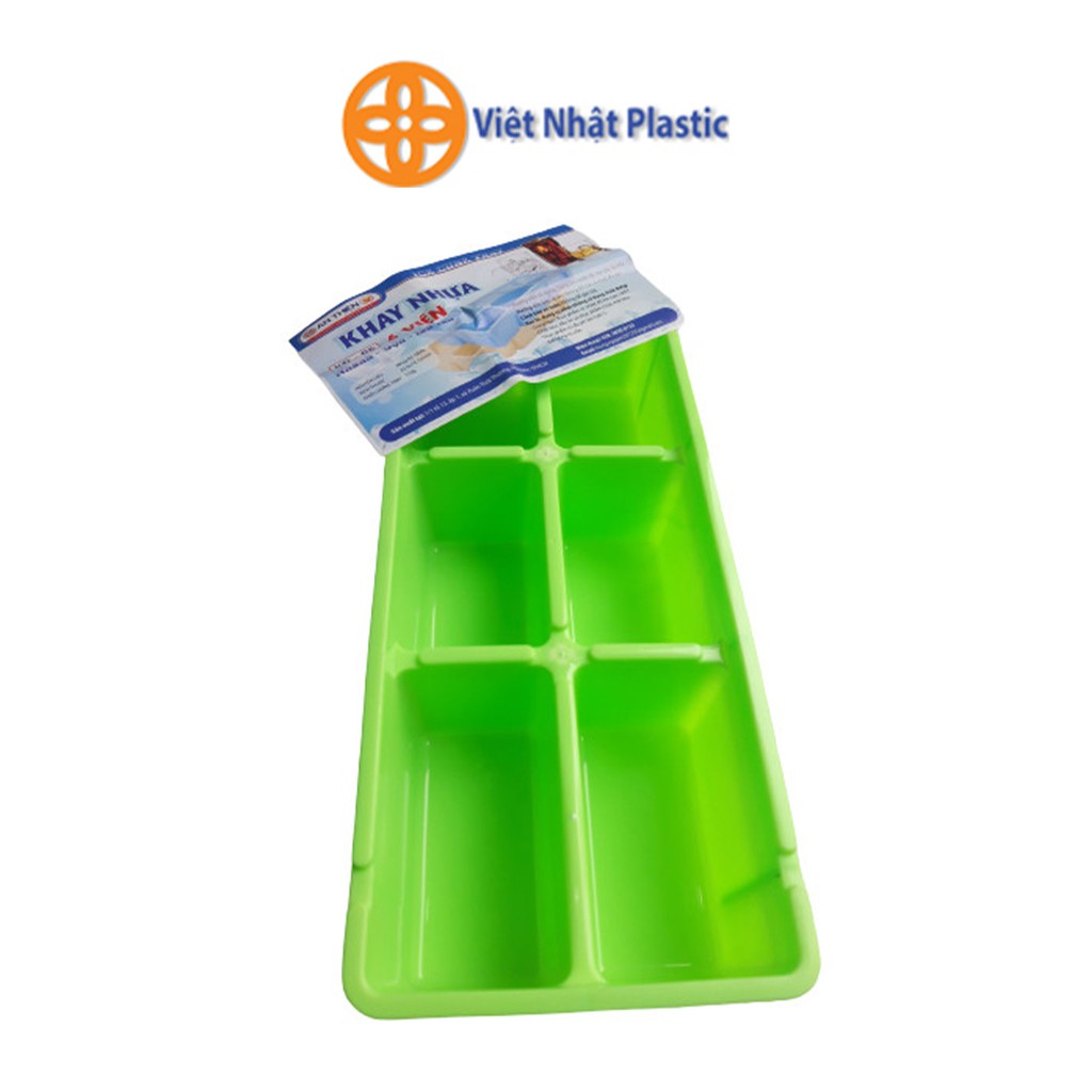 Khay nhựa làm đá 6 viên cỡ lớn Việt Nhật Plastic lâu tan hơn