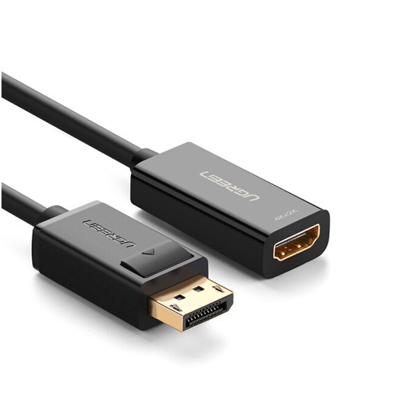 [Mã ELHACE giảm 4% đơn 300K] Cáp chuyển đổi tín hiệu Displayport to HDMI Ugreen 40363 hỗ trợ 4K cao cấp - Hapustore