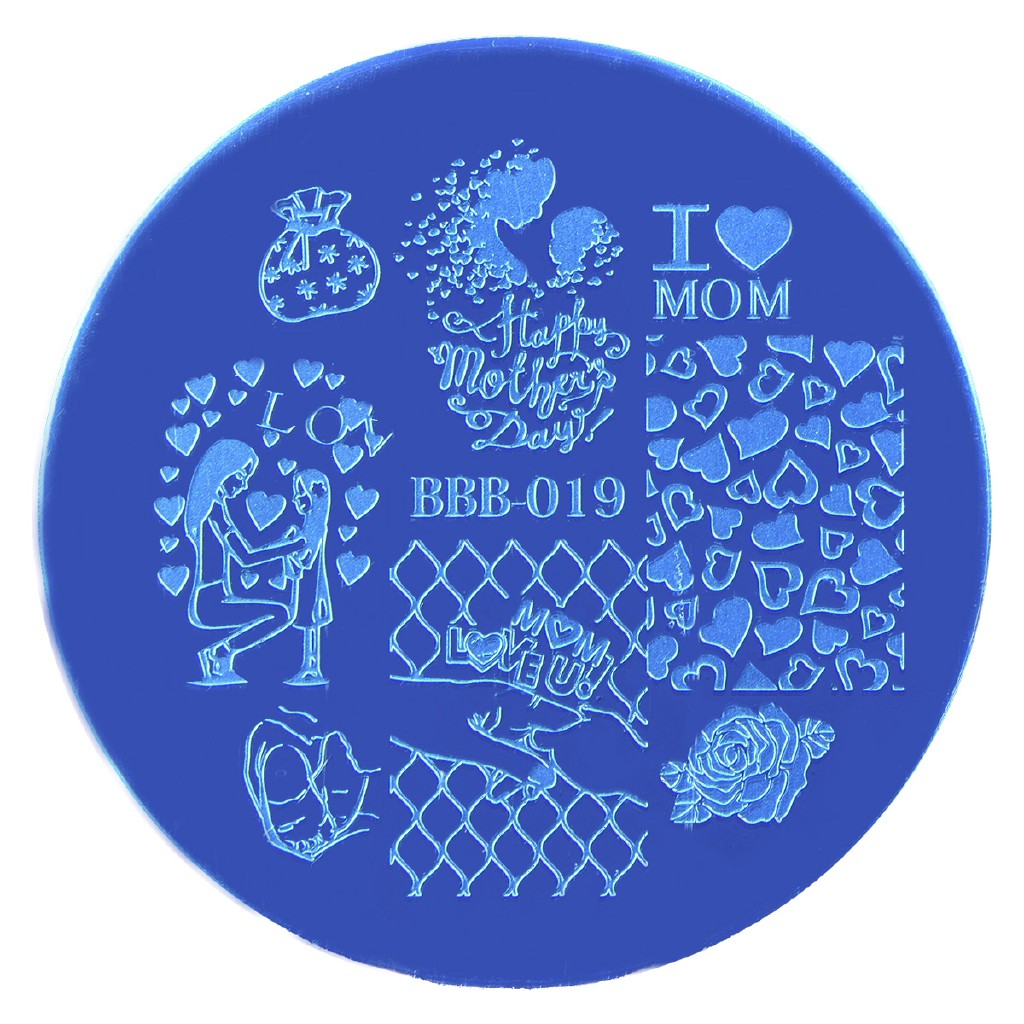 [Hàng mới về] Tấm dập trang trí móng tay in hình độc đáo