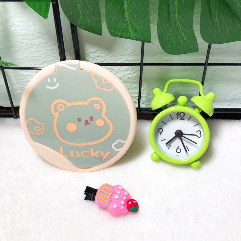 Gương mini kèm lược hình tròn 6cm