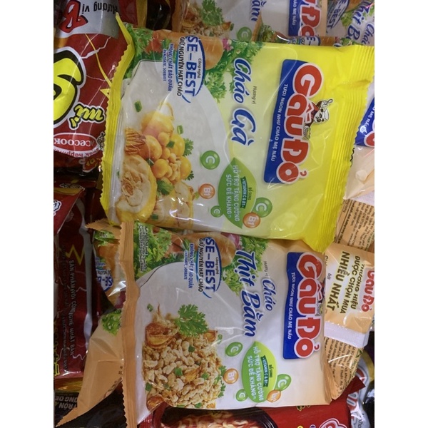 Combo 5 Gói Cháo Gà Gấu Đỏ 50g