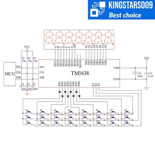 Mạch phát triển LED & KEY TM1638