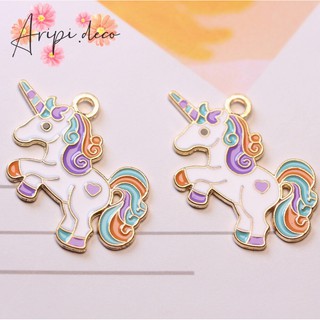 Charm kim loại ngựa 1 sừng unicorn K19 /Nguyên liệu làm phụ kiện handmade
