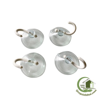 Hít kính treo đồ - móc treo tường kính - móc treo đồ dán kính - 1 cái