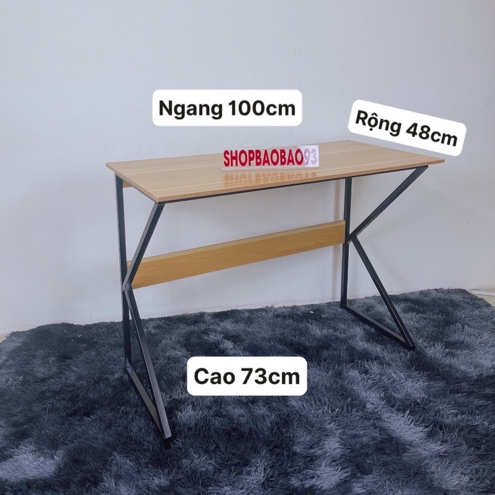 (GIAO HỎA TỐC TPHCM FREESHIP)Bàn làm việc bàn học sinh gỗ MDF kết hợp kệ sách tiện dụng mẫu mới MÃ 02