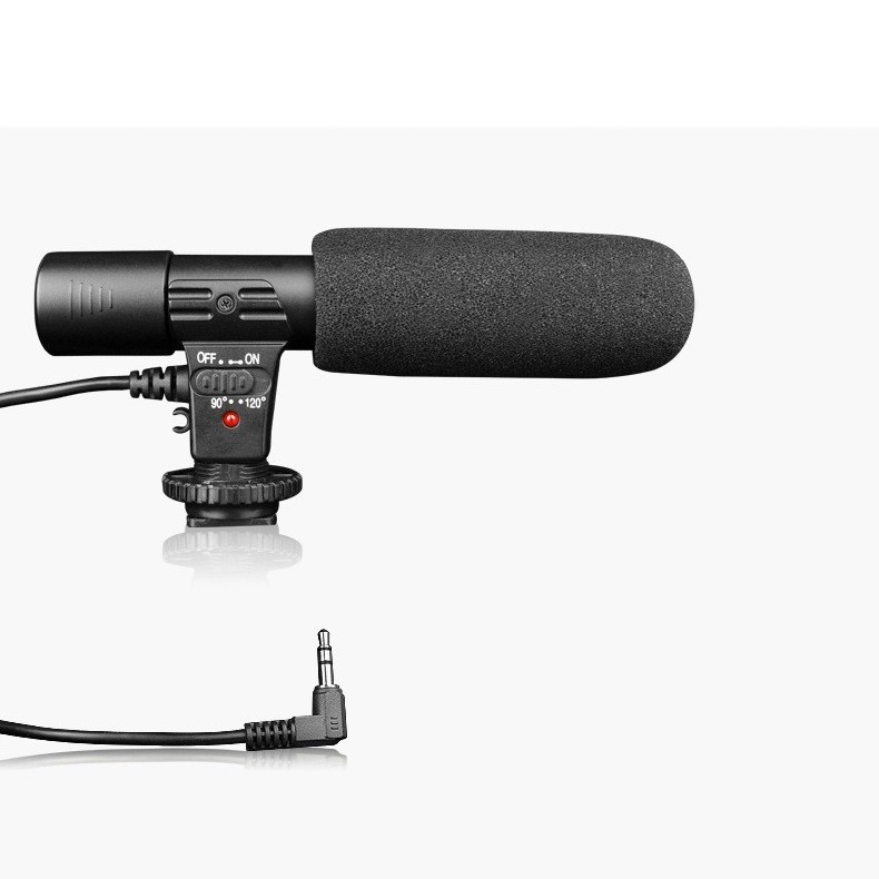 MICRO THU ÂM MIC-01 CHO MÁY ẢNH DSLR - Stereo Microphone