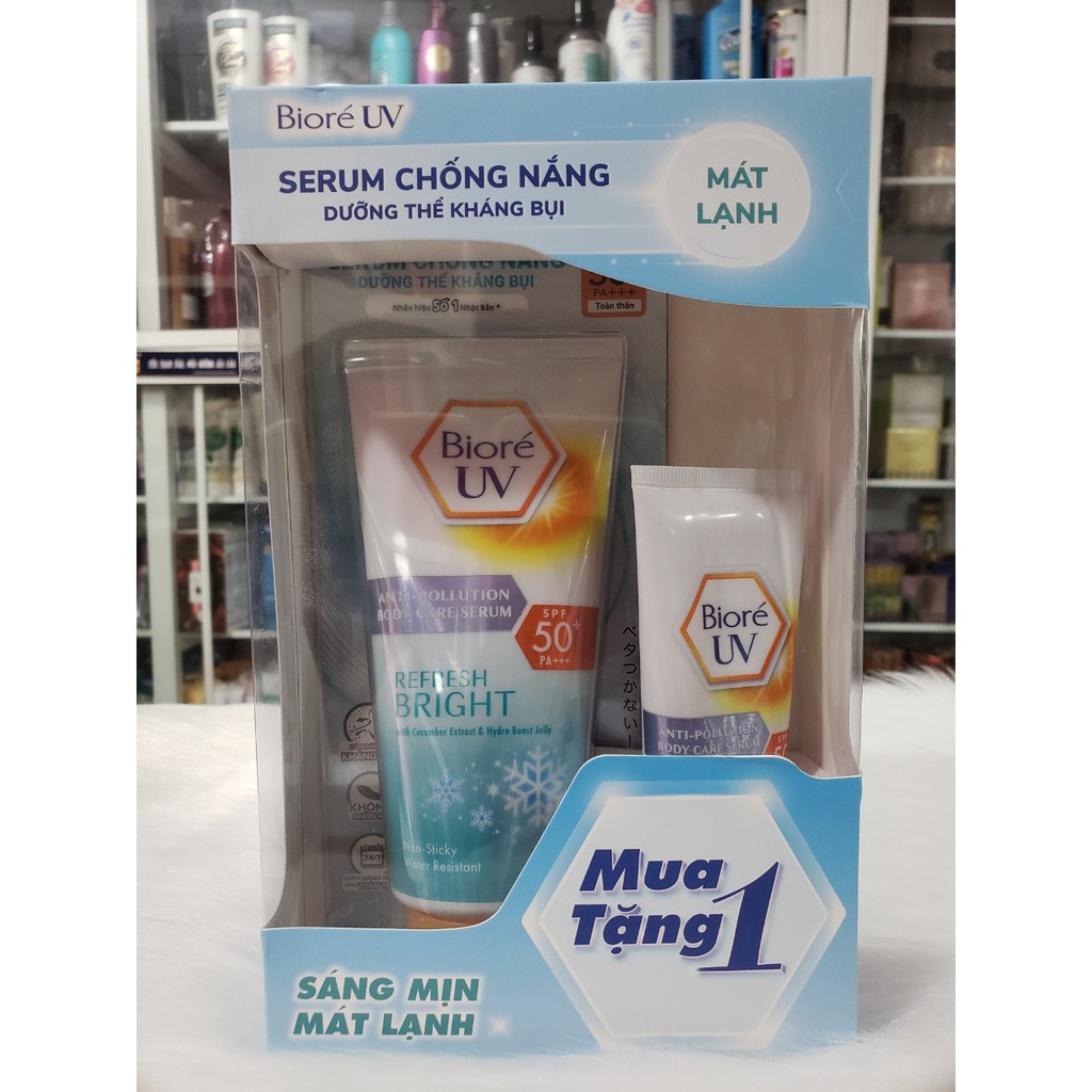 Serum Chống Nắng Biore UV Body Refresh Bright SPF50 150ml