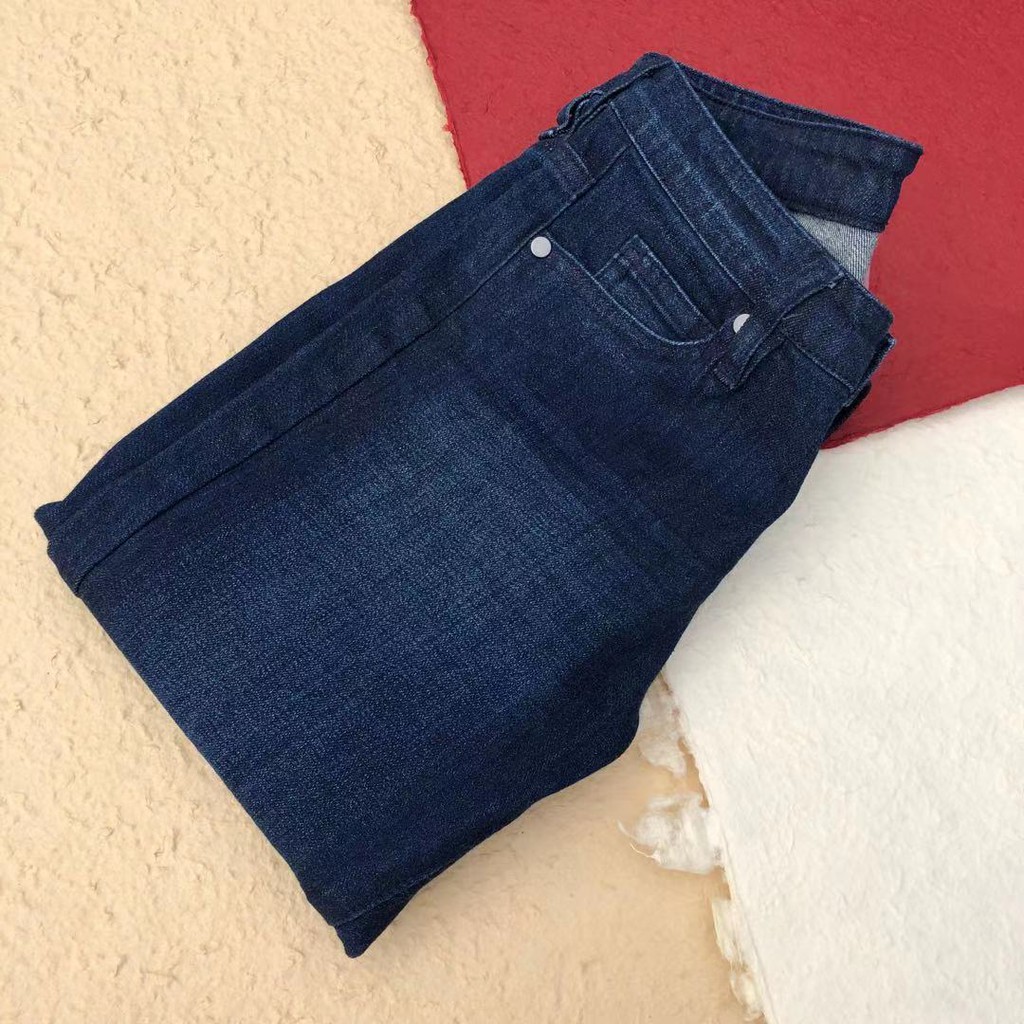 Quần jeans nữ, hàng thương hiệu, chất co giãn nhẹ, ống đứng