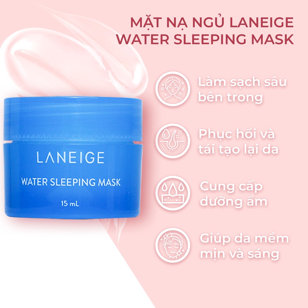 Mặt Nạ Ngủ LANEIGE Cung Cấp Nước, Dưỡng Ẩm Cho Da 15ml
