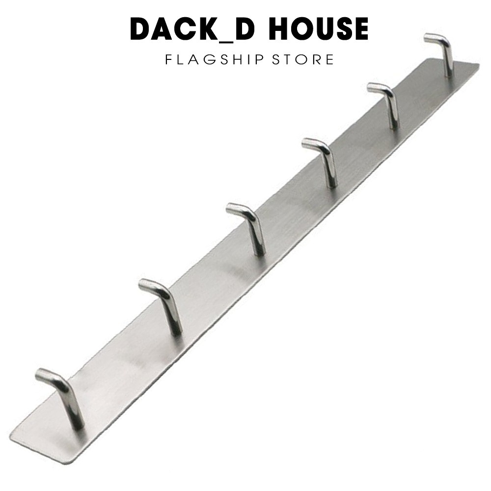 Móc treo đồ 6 chấu chất liệu inox sus 304 không rỉ sét kèm keo 3M DACK D HOUSE