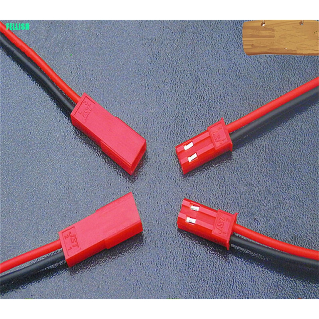 Bộ 10 Cặp Dây Cáp Nối 100mm Male + Female Jst Cho Đồ Chơi Rc