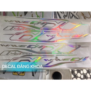 Tem chữ ALPHA CROM 7màu siêu nét tem chuẩn