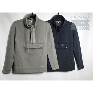 Áo hoodie nữ cổ lọ có dây rút xuất dư xịn