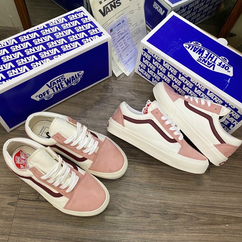 (XẢ LỖ) Giày Vanns phối Hồng nữ