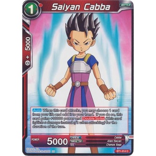 Thẻ bài Dragonball - TCG - Saiyan Cabba / BT1-014'