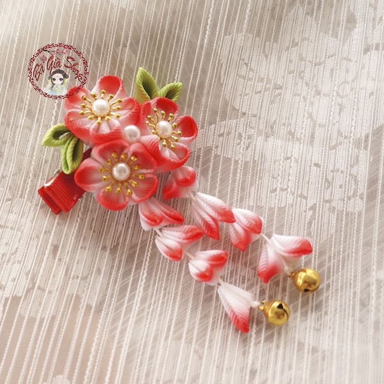 Trâm cài tóc kẹp tóc hoa phong cách Nhật Bản phụ kiện kimono