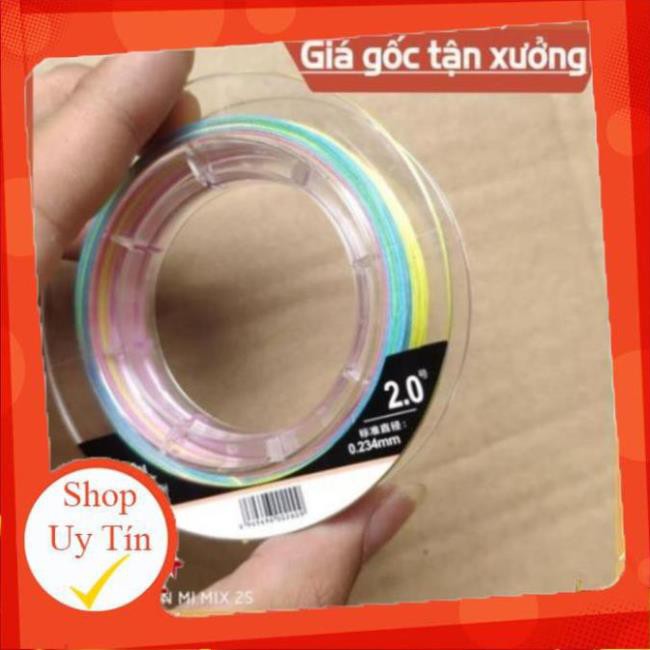 Dây Dù Câu Cá X12 Siêu Bền Dù PE X12 7 Màu Mềm Mịn Cao Cấp Đủ Size