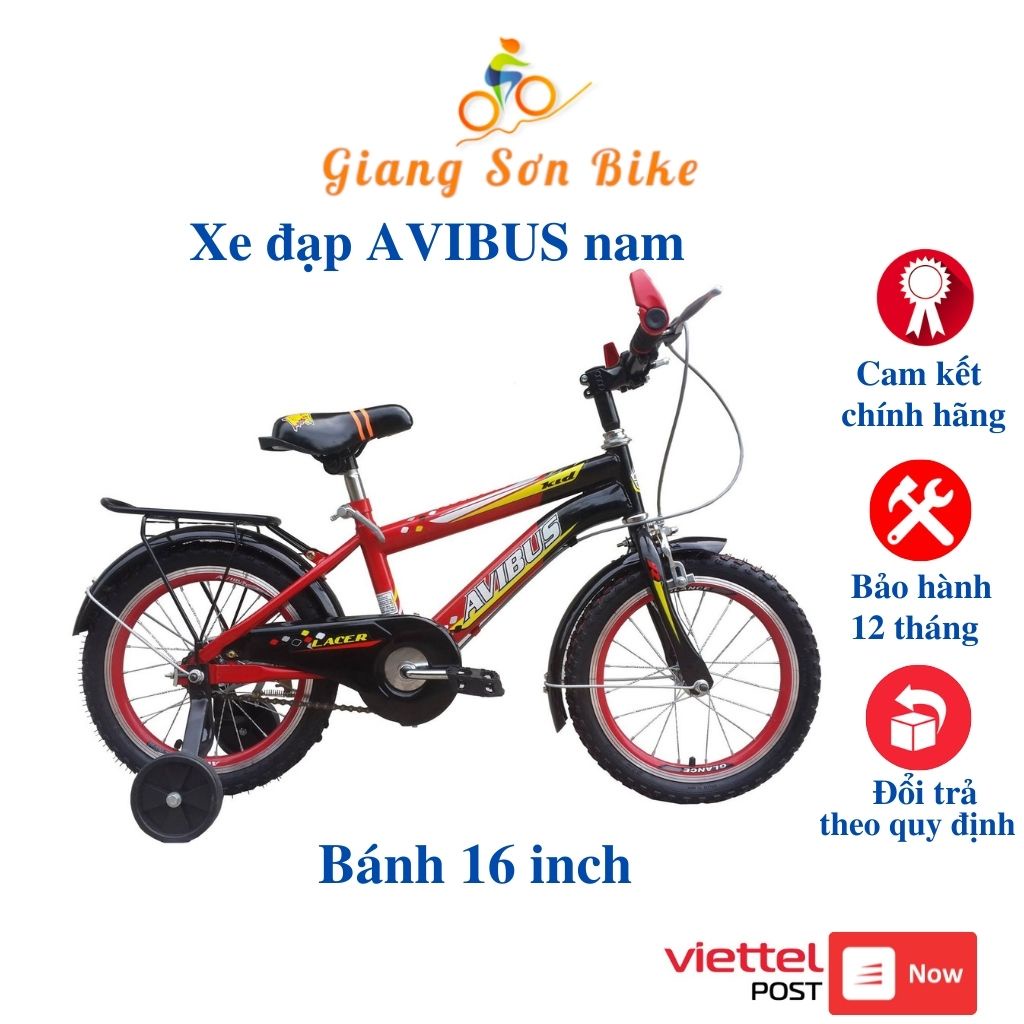 Xe đạp trẻ em AVIBUS bánh 16 inch, xe đạp 3 bánh chính hãng, giá rẻ- GIANG SƠN BIKE