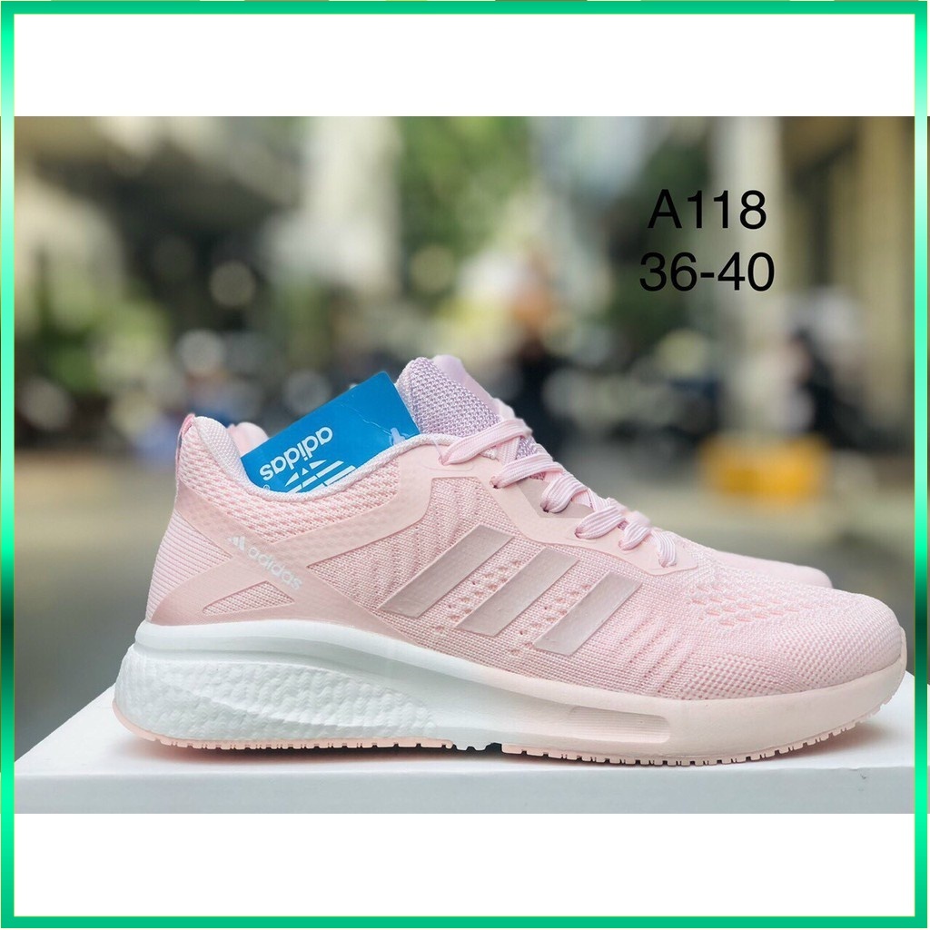 Giày Thể Thao 𝗔𝗱𝗶𝗱𝗮𝘀 Nữ Thời Trang Cao Cấp, Giày Sneaker Adidas Màu Hồng Siêu Nhẹ Chạy Bộ Tập Gym Full Box